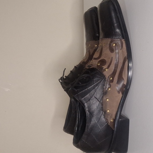 Versace Vintage Men's Dress Shoes SZ EU 44 - Picture 2 of 8